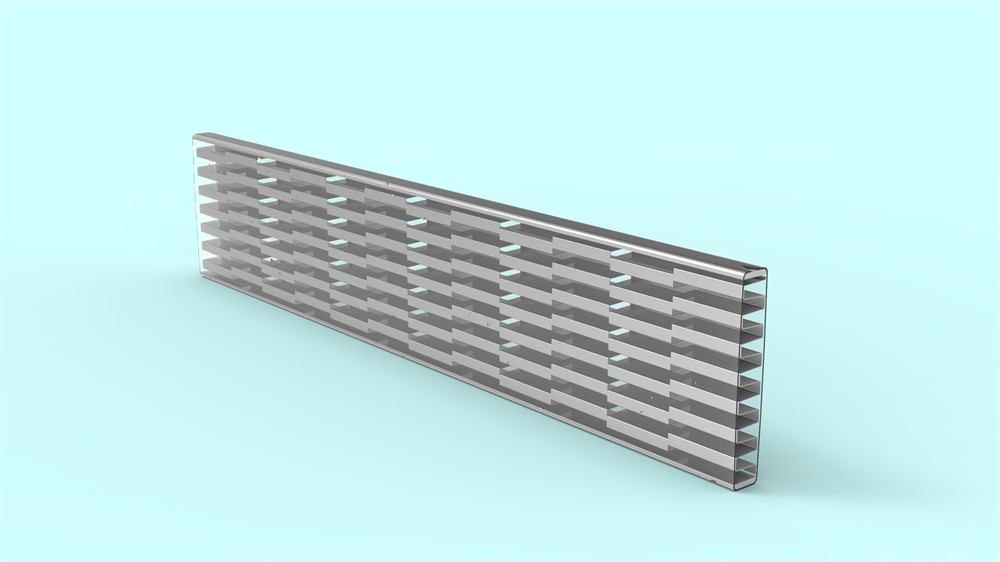 50x8.08中(zhōng)冷器管内翅片-側視圖